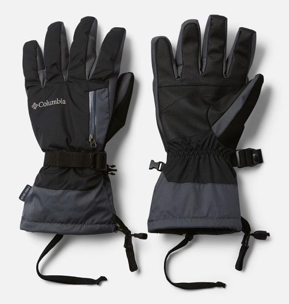 Columbia Bugaboo Gloves Black Grey For Men's NZ25739 New Zealand